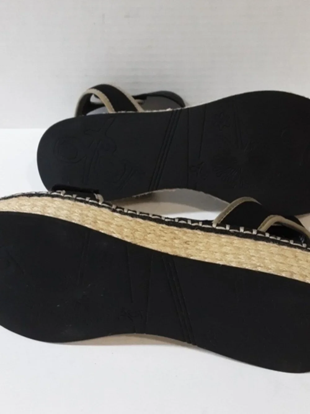 OTBT Reflector espadrilles Women's Black vacations beach casual office Y2K 11M